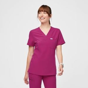FIGS | NWT Limited Edition Raspberry Sorbet Catarina One Pocket Scrub Top